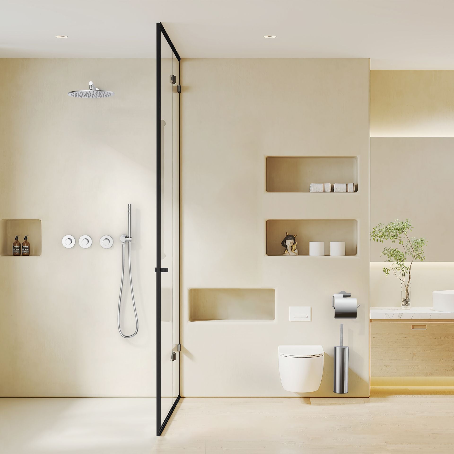Inbouw doucheset Chroom